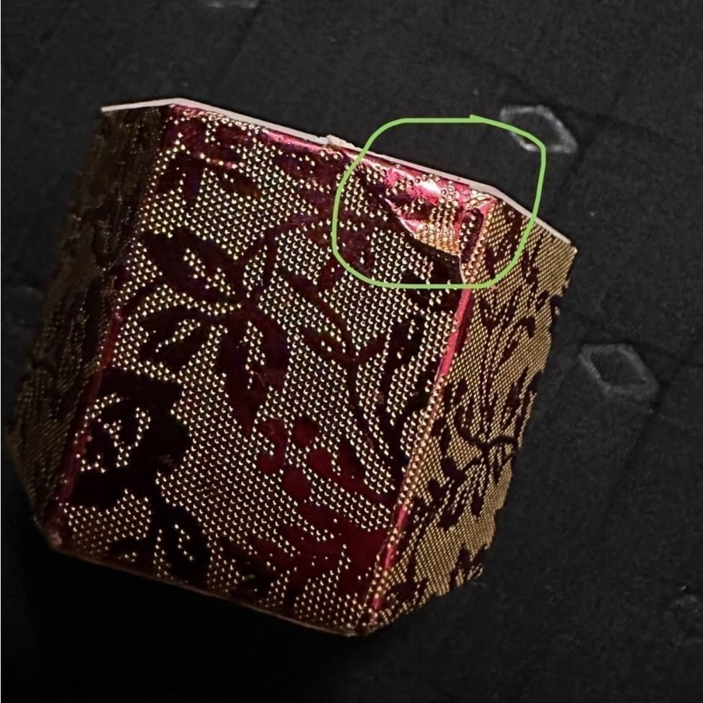 Red & Gold Ring Box - Picture 3 of 5